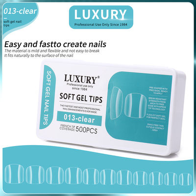 Soft Gel Toenail Tips Set Full Coverage Forma Quadrata False Toe Nails 11 Dimensioni Per Manicure Diy & Salon