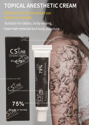 Crema anestetica per tatuaggi con microaghi