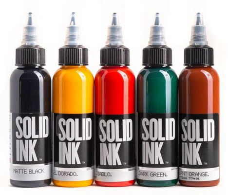 Inchiostro 30ML di coloritura più veloce 60ML di Matte Black Solid Ink Tattoo per trucco permanente