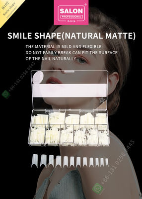 Il sorriso modella la qualità che di Matte False Nail Tips High la metà su ordinazione dell'unghia fornisce di punta la punta del manicure per l'unghia Art Salon