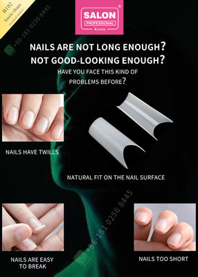 Il sorriso modella la qualità che di Matte False Nail Tips High la metà su ordinazione dell'unghia fornisce di punta la punta del manicure per l'unghia Art Salon