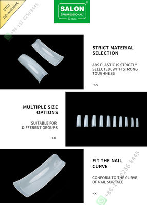 Punte extra-lunghe acriliche false della copertura di Eagle Month Nail Tips French di bellezza del salone mezze