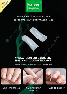 Punte extra-lunghe acriliche false della copertura di Eagle Month Nail Tips French di bellezza del salone mezze