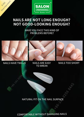 punte taglienti di signora Artificial Nails Half di forma 500pcs e chiodo falso della copertura completa