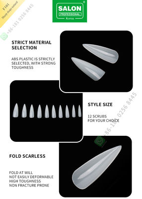 punte taglienti di signora Artificial Nails Half di forma 500pcs e chiodo falso della copertura completa