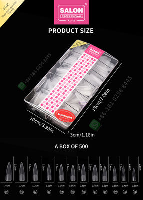 punte di 500pcs Matte Lady Artificial Half Nail e chiodo falso della copertura completa