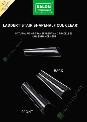 La metà di forma scala/della scala ha tagliato lo stile che francese del chiodo falso il chiodo artificiale fornisce di punta il chiodo falso