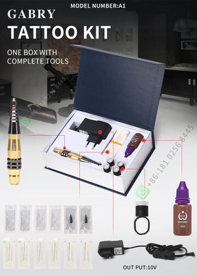 Macchina permanente rotatoria di alluminio Kit Wireless Tattoo Machine Pen di trucco