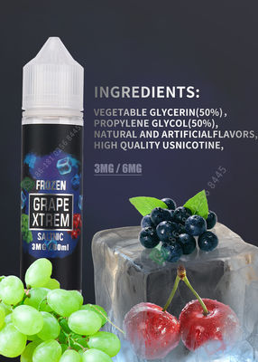 FCC materiale del nicotina del succo 6mg 11mg 12mg dell'OEM 2.029OZ Vape