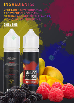50 ingredienti puri liquidi del E-succo 60ml 100% di Vape di sapori per la penna di Vape