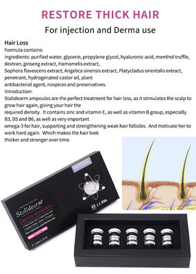 OEM Stalidearm Sero per la riparazione dei capelli Per la crescita dei capelli Per la perdita dei capelli Per la mesoterapia Iniezione di siero 5 ml