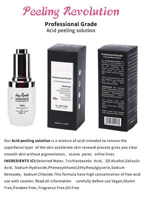 Soluzione di peeling acido di qualità professionale Set liquido per esfoliazione del viso