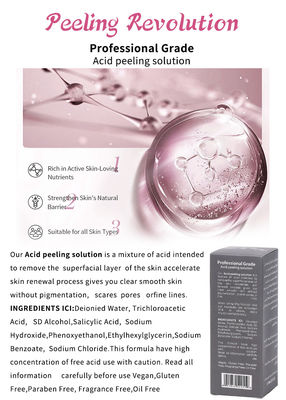 Serum di esfoliazione della pelle di qualità professionale Set di prodotti per la cura della pelle Pulizia Ristrutturazione della pelle Rivitalizzare Soluzione esfoliante