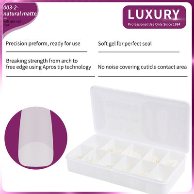 500pcs/Box Professionale Naturale Matte forma affilata unghie finte per manicure fai da te
