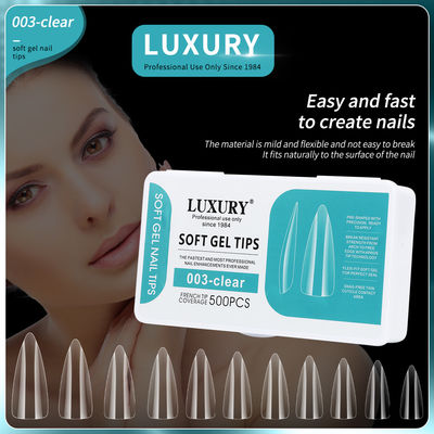 500PCS/Box Chiodi Acrilici Presi su unghie per l'arte delle unghie Design Manicure Strumenti