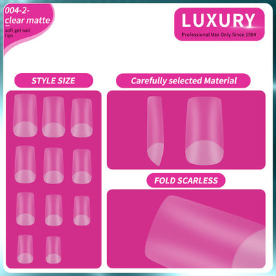 500pcs/Box Medio Quadrato in forma di unghie false per l'estensione dell'unghia Manicure Strumenti 11 dimensioni