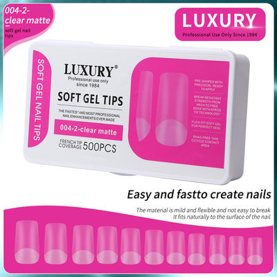 500pcs/Box Medio Quadrato in forma di unghie false per l'estensione dell'unghia Manicure Strumenti 11 dimensioni
