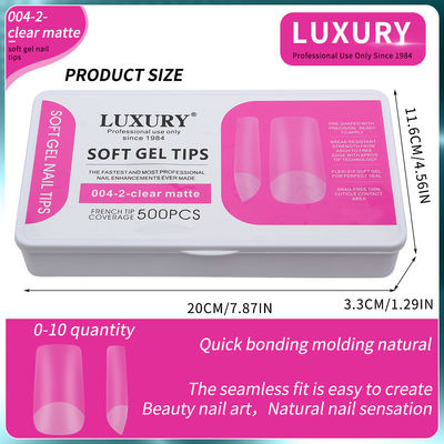 500pcs/Box Medio Quadrato in forma di unghie false per l'estensione dell'unghia Manicure Strumenti 11 dimensioni