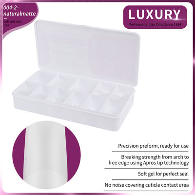 500pcs/Box Natural Matte Quadrato Unghie Punti Full Cover Acrilico Unghie Artificiali