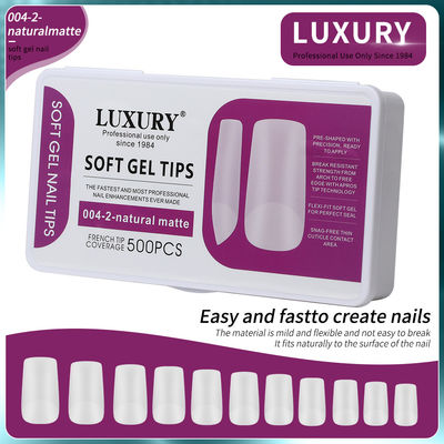 500pcs/Box Medio Quadrato in forma di unghie false per l'estensione dell'unghia Manicure Strumenti 11 dimensioni
