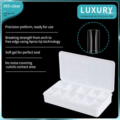 500pcs/Box Forma Quadrata False Unghie Chiare Full Cover False Unghie Suggerimenti Per Donne