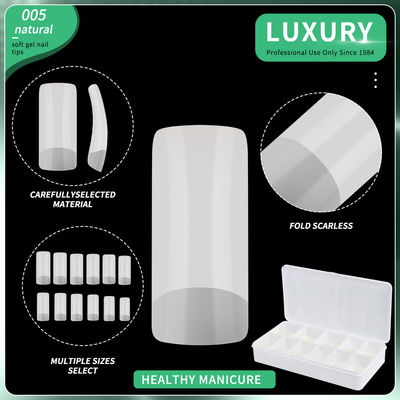 500pcs/Box Medium Square Press On Nails False Nails Natural Full Cover Fake Nails For Women (Presioni medie quadrate sulle unghie)
