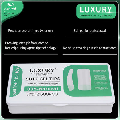500pcs/Box Medium Square Press On Nails False Nails Natural Full Cover Fake Nails For Women (Presioni medie quadrate sulle unghie)