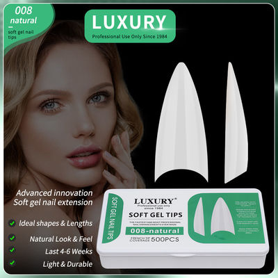 Professionale Nail Art 500PCS False Nails a forma affilata con design ultra-sottile 11 taglie
