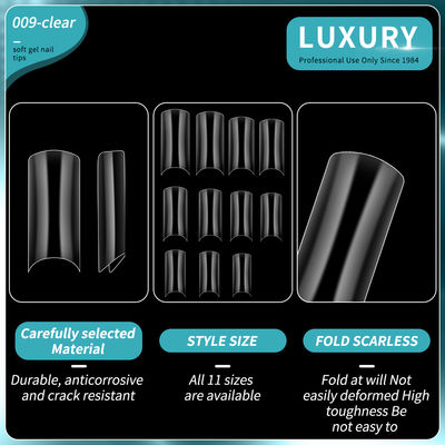 False Nails Tips Half Cover French Square False Nails in forma di quadrato False Nails for DIY Nail Art