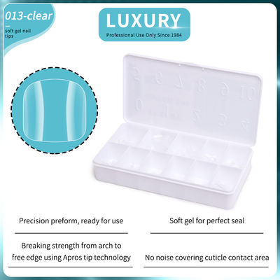 Soft Gel Toenail Tips Set Full Coverage Forma Quadrata False Toe Nails 11 Dimensioni Per Manicure Diy & Salon
