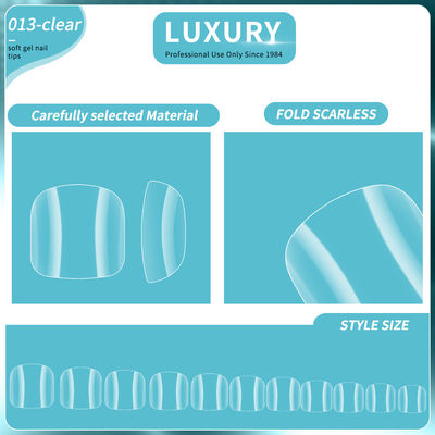 Soft Gel Toenail Tips Set Full Coverage Forma Quadrata False Toe Nails 11 Dimensioni Per Manicure Diy & Salon