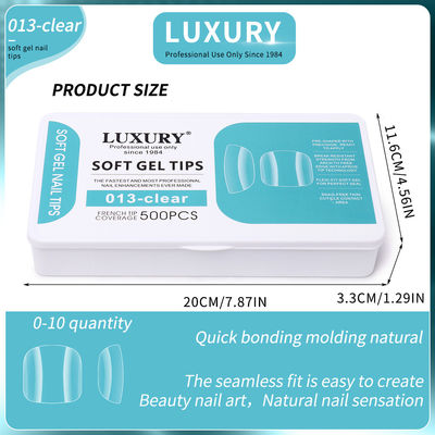 Soft Gel Toenail Tips Set Full Coverage Forma Quadrata False Toe Nails 11 Dimensioni Per Manicure Diy & Salon