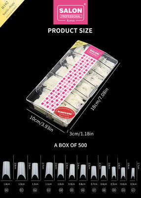 ABS Full Cover Gel per unghie artificiali Long Square Press su unghie per estensioni di unghie perfette