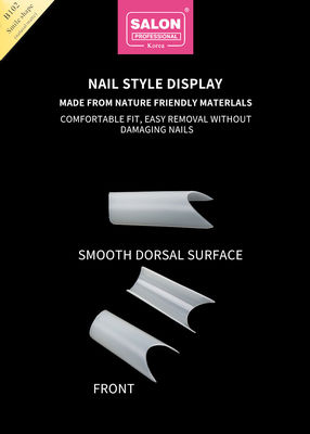 ABS Full Cover Gel per unghie artificiali Long Square Press su unghie per estensioni di unghie perfette