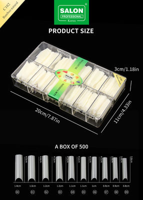 Quadrato Full Covered Ultra-Thin ABS False Nail for Salon Nail Extensions Easy DIY Nail Art a casa