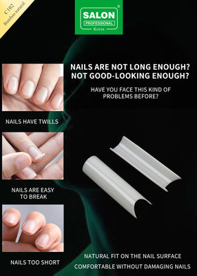 Quadrato Full Covered Ultra-Thin ABS False Nail for Salon Nail Extensions Easy DIY Nail Art a casa