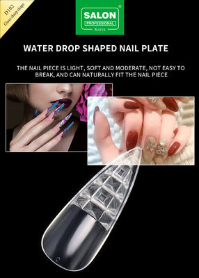 Lunga forma affilata False Nail Tips Ultra-Thin Soft Gel Full Cover False Nails 12 taglie