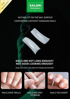 Copertina completa Bocca d'aquila Gel naturale morbido False Nails Disegni Artificiali Punti di unghie