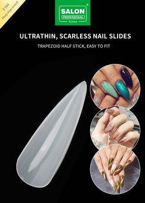 Stiletto lunghi Punti di unghie Full Cover Colore naturale Unghie finte con scatola per i saloni di artigianato