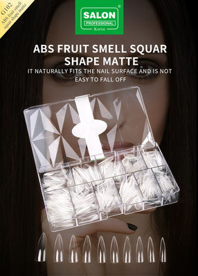 Professionale ABS forma affilata unghie finte Full Clear Acrilico False Nail Tips 12 dimensioni per la casa fai da te