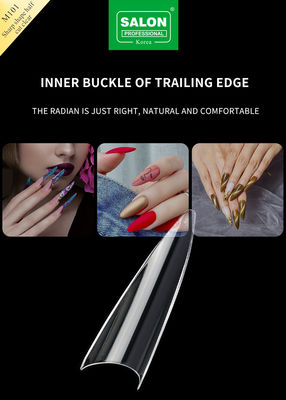 Forma affilata Mezza copertura Finger Nail Art Bellezza per il disegno di estensione delle unghie