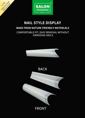 Consigli di Mezza Copertina Kit di accessori di manicure senza cuciture Estensioni di unghie ultra-sottili