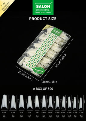 Consigli di Mezza Copertina Kit di accessori di manicure senza cuciture Estensioni di unghie ultra-sottili