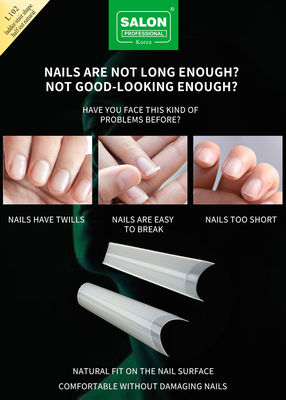 Consigli di Mezza Copertina Kit di accessori di manicure senza cuciture Estensioni di unghie ultra-sottili