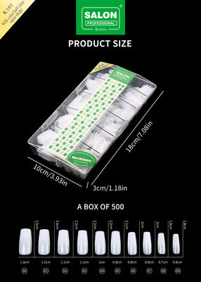 500pcs/Box ABS Salon Professionale False Nails per il DIY Nail Art