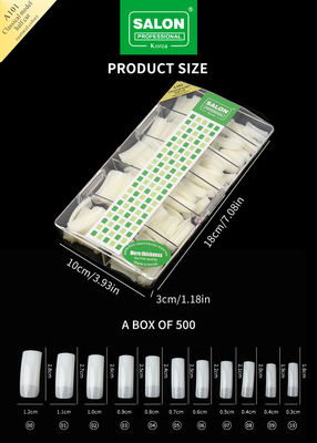 DIY Art Colore Naturale Completo Copertura False Unghie Per Estensione Unghie 500pcs/Box