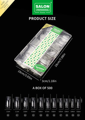 Salone Unghie professionali Color chiaro Full Cover False Unghie Per Estensione Unghie 500pcs/Box