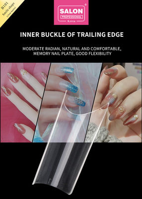 Unghie artificiali ABS colore chiaro 500 pezzi facile applicazione unghie false per saloni di nail art