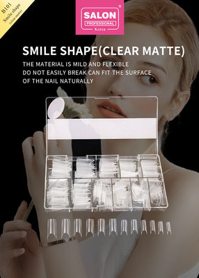 Unghie artificiali ABS colore chiaro 500 pezzi facile applicazione unghie false per saloni di nail art