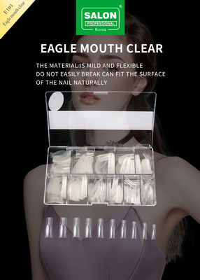 Medio Pre-Formato senza cuciture Chiaro Colore Fake Nail Suggerimenti per il DIY Home Nail Salon 12 dimensioni